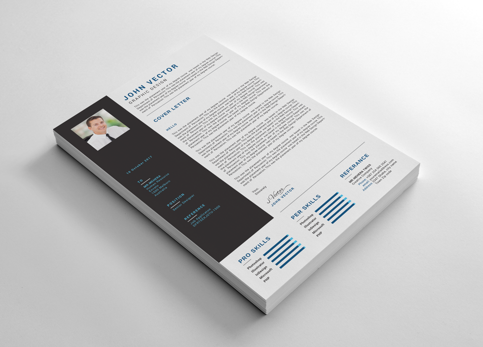 Download Резюме "Modern & Creative Resume Template" / Modern & Creative Resume Template - Резюме на тему графика a4 business clean complete cover letter creative curriculum vitae cv design doc docx editable employment flexible fresh international job modern