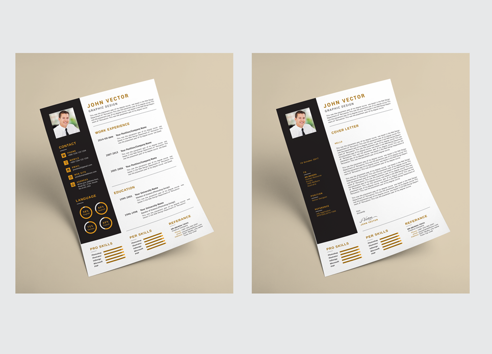 Download Резюме "Modern & Creative Resume Template" / Modern & Creative Resume Template - Резюме на тему графика a4 business clean complete cover letter creative curriculum vitae cv design doc docx editable employment flexible fresh international job modern