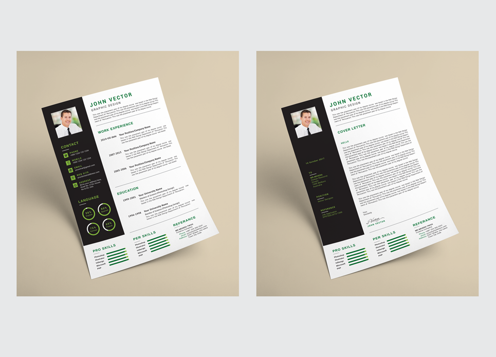 Download Резюме "Modern & Creative Resume Template" / Modern & Creative Resume Template - Резюме на тему графика a4 business clean complete cover letter creative curriculum vitae cv design doc docx editable employment flexible fresh international job modern