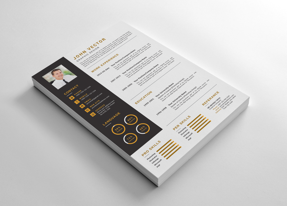 Download Резюме "Modern & Creative Resume Template" / Modern & Creative Resume Template - Резюме на тему графика a4 business clean complete cover letter creative curriculum vitae cv design doc docx editable employment flexible fresh international job modern