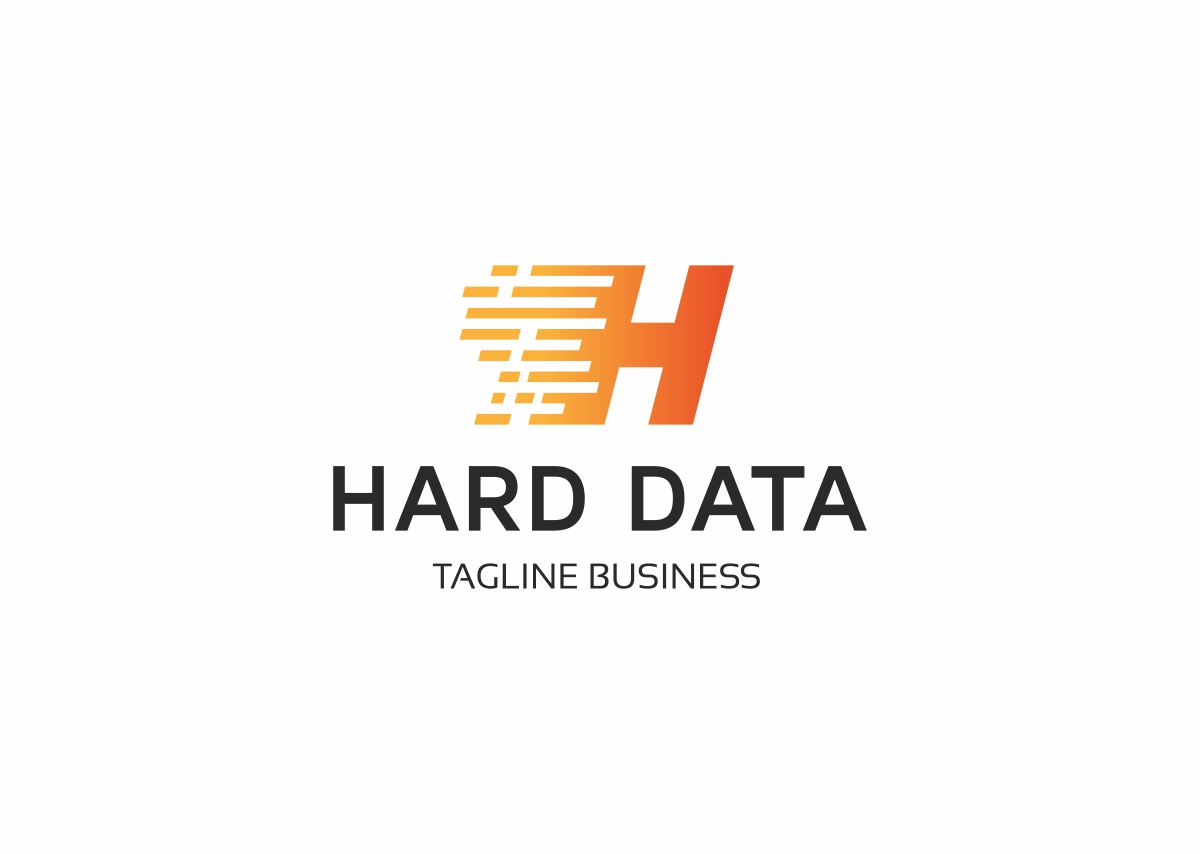 Download Шаблон логотипа "Hard Data Logo Template" / Hard Data Logo Template - Шаблон логотипа на тему графика alphabet creative creativity design digital edge graphic h hexa hyper icon initial letter logo media modern professional simple broadcast company