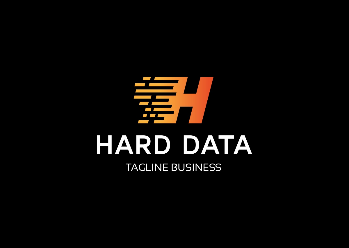 Download Шаблон логотипа "Hard Data Logo Template" / Hard Data Logo Template - Шаблон логотипа на тему графика alphabet creative creativity design digital edge graphic h hexa hyper icon initial letter logo media modern professional simple broadcast company