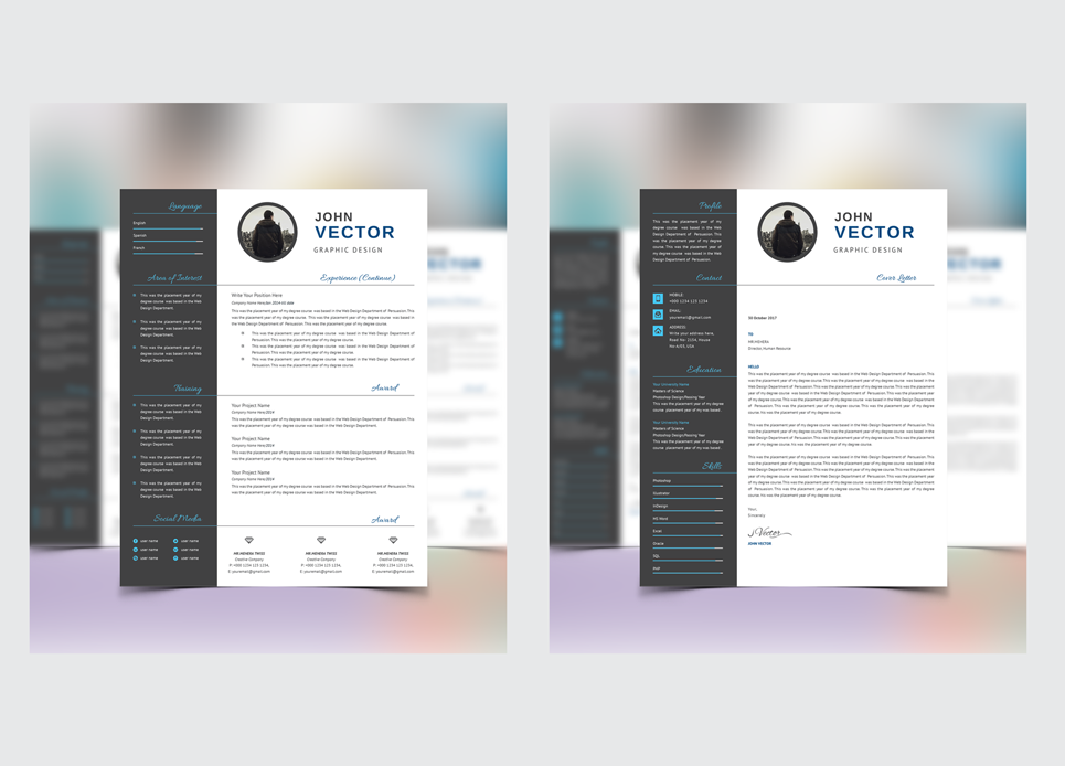 Download Резюме "Пример резюме помощника руководителя" / Clean Corporate Resume Template - Резюме на тему графика a4 business clean complete cover letter creative curriculum vitae cv design doc docx editable employment flexible fresh international job modern