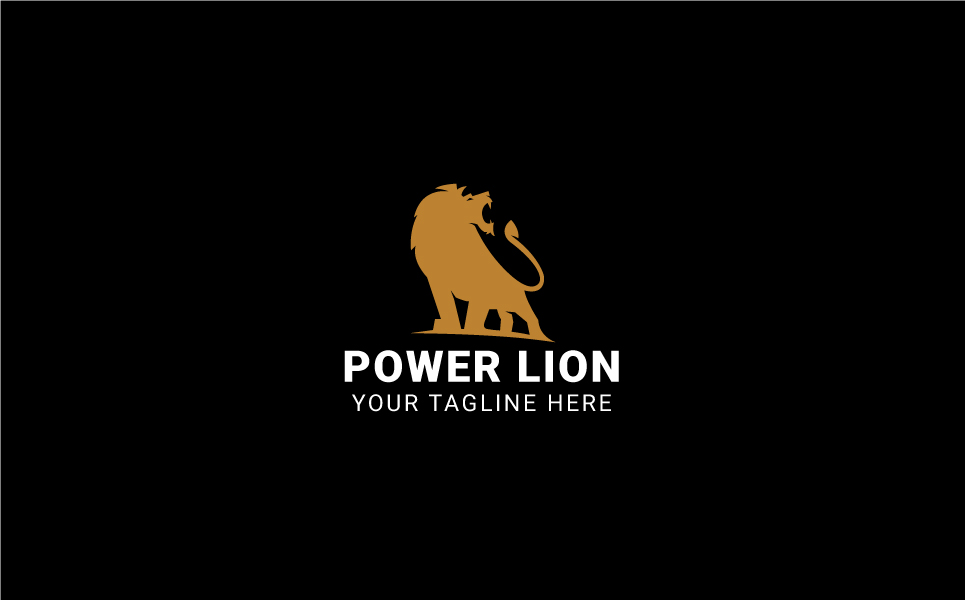 Download Шаблон логотипа "Power Lion Logo Template" / Power Lion Logo Template - Шаблон логотипа на тему графика animal business colorful consultant corporate digital finances financial firm funds investing investment king kingdom lion head logo majestic marketing media