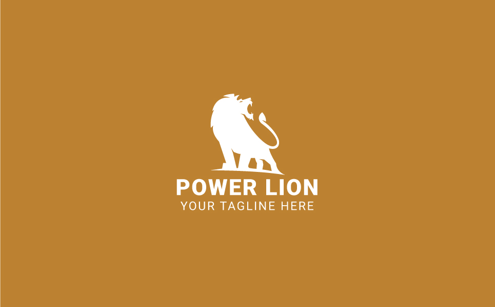 Download Шаблон логотипа "Power Lion Logo Template" / Power Lion Logo Template - Шаблон логотипа на тему графика animal business colorful consultant corporate digital finances financial firm funds investing investment king kingdom lion head logo majestic marketing media