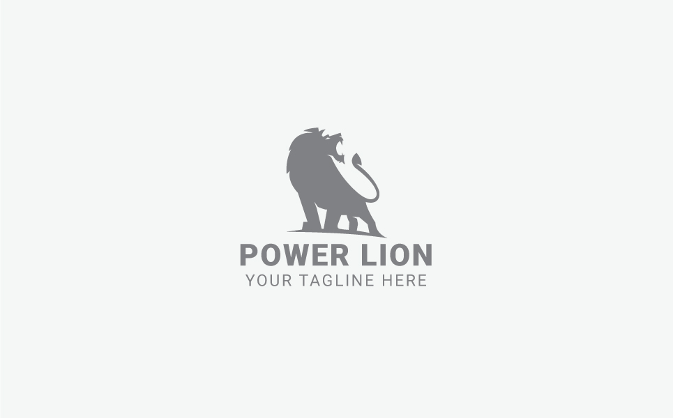 Download Шаблон логотипа "Power Lion Logo Template" / Power Lion Logo Template - Шаблон логотипа на тему графика animal business colorful consultant corporate digital finances financial firm funds investing investment king kingdom lion head logo majestic marketing media