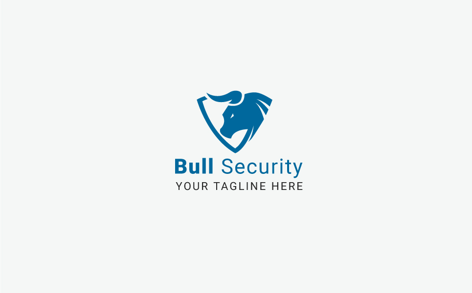 Download Шаблон логотипа "Bull Security Logo Template" / Bull Security Logo Template - Шаблон логотипа на тему графика bull logo capital market cash finance financial solutions fund funding insurance money safe securities trading