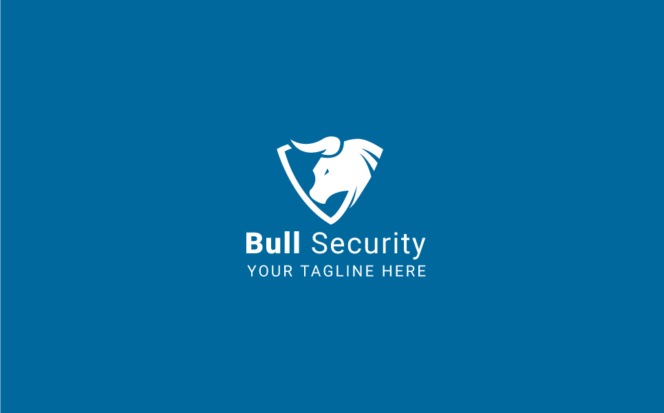 Download Шаблон логотипа "Bull Security Logo Template" / Bull Security Logo Template - Шаблон логотипа на тему графика bull logo capital market cash finance financial solutions fund funding insurance money safe securities trading