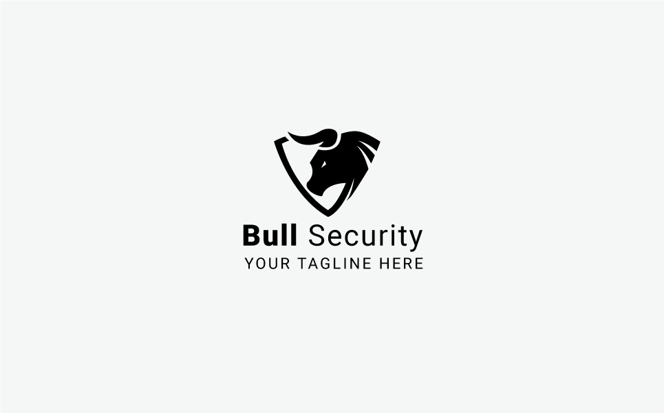 Download Шаблон логотипа "Bull Security Logo Template" / Bull Security Logo Template - Шаблон логотипа на тему графика bull logo capital market cash finance financial solutions fund funding insurance money safe securities trading
