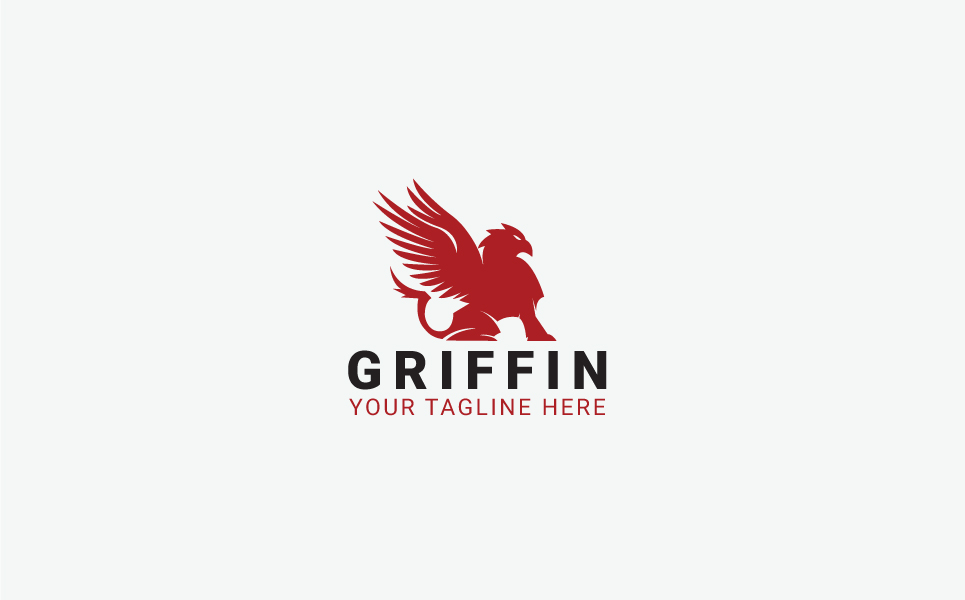 Download Шаблон логотипа "Griffin Logo Template" / Griffin Logo Template - Шаблон логотипа на тему графика animal animal logo arms army badge blazon classical crest crown griffin harmony knight label leadership lion majestic medieval men fashion