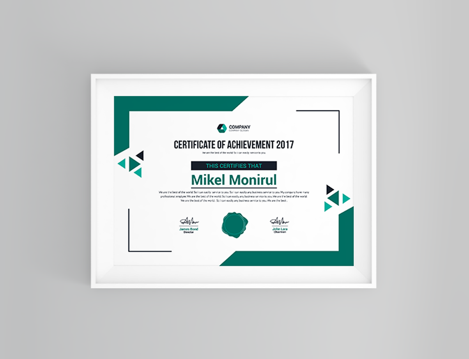 Download Шаблон сертификата "Achievement Certificate Template" / Achievement Certificate Template - Шаблон сертификата на тему графика achievement award background border certificate coupon diploma engraved engraving frame guilloche multipurpose pantone professional protected rosette secure security paper two