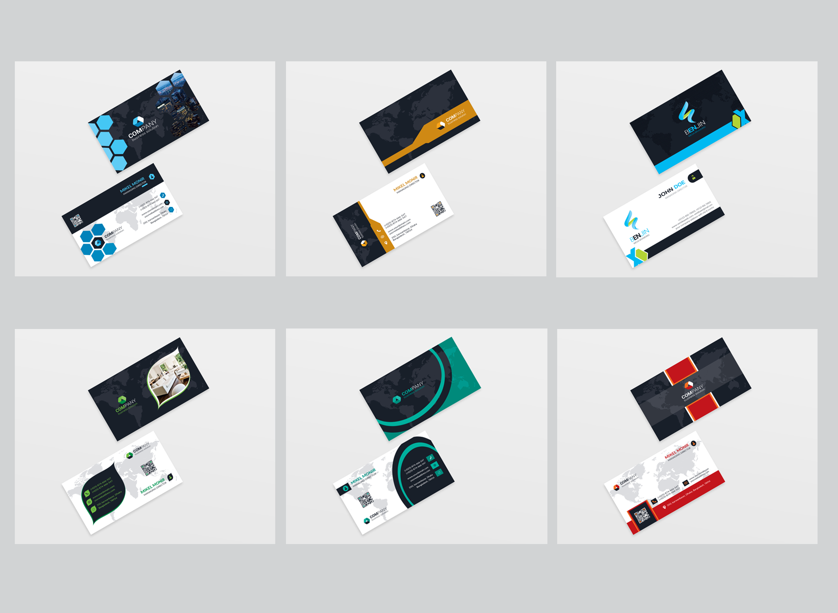 Download Бандл 25 визиток / 25 Business Card - Corporate Identity Template - Фирменный стиль на тему графика black blue business card design clean style corporate creative cyan elegant green line minimalist modern template orange personal photoshop print