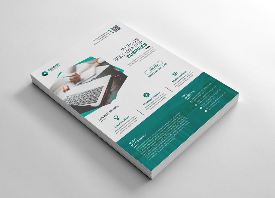 Download Фирменный стиль "Graphic Business Flyer - Corporate Identity Template" / Graphic Business Flyer - Corporate Identity Template - Фирменный стиль на тему графика flyer corporate liflet computer internet stationery poster id kit blue hi-quality official sample business logo professional modern art standard creative