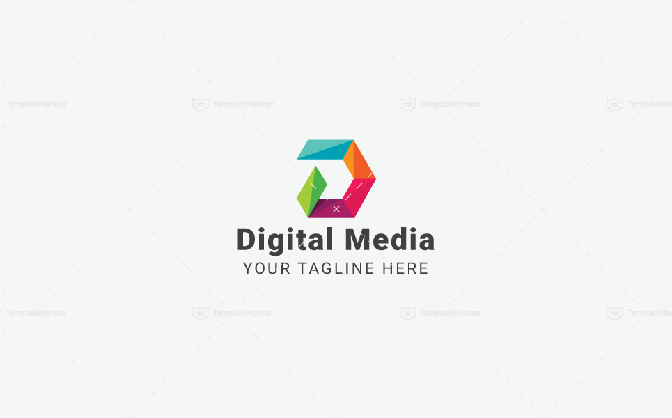 Download Шаблон логотипа "Letter D - Logo Template" / Letter D - Logo Template - Шаблон логотипа на тему графика agency app colorful logo corporate cube d letter design developer digital digital internet media modern photography pixel printing provider software