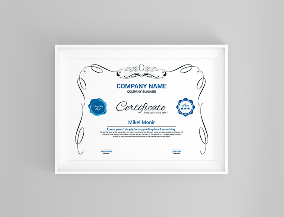 Download Шаблон сертификата "Diploma Certificate Template" / Diploma Certificate Template - Шаблон сертификата на тему графика achievement award background border certificate coupon diploma engraved engraving frame guilloche multipurpose pantone professional protected rosette secure security paper two