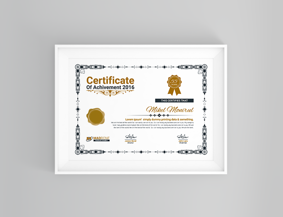 Download Шаблон сертификата "Web Design Certificate Template" / Web Design Certificate Template - Шаблон сертификата на тему графика achievement award background border certificate coupon diploma engraved engraving frame guilloche multipurpose pantone professional protected rosette secure security paper two