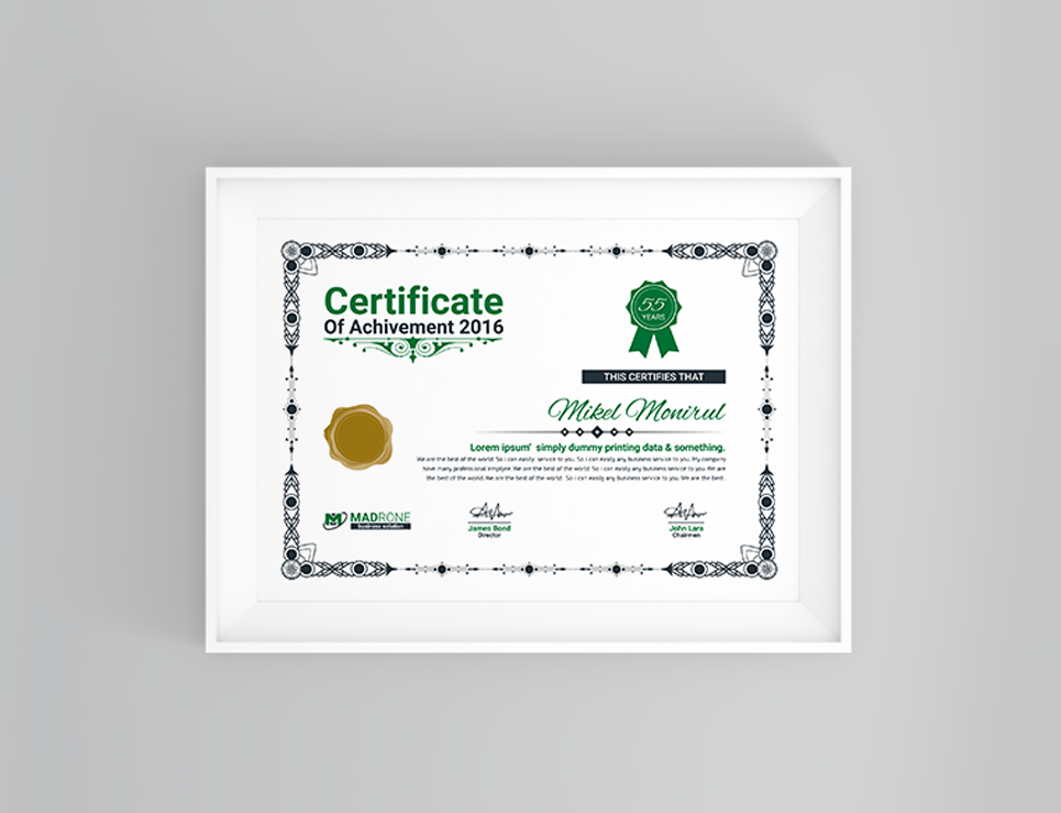 Download Шаблон сертификата "Web Design Certificate Template" / Web Design Certificate Template - Шаблон сертификата на тему графика achievement award background border certificate coupon diploma engraved engraving frame guilloche multipurpose pantone professional protected rosette secure security paper two
