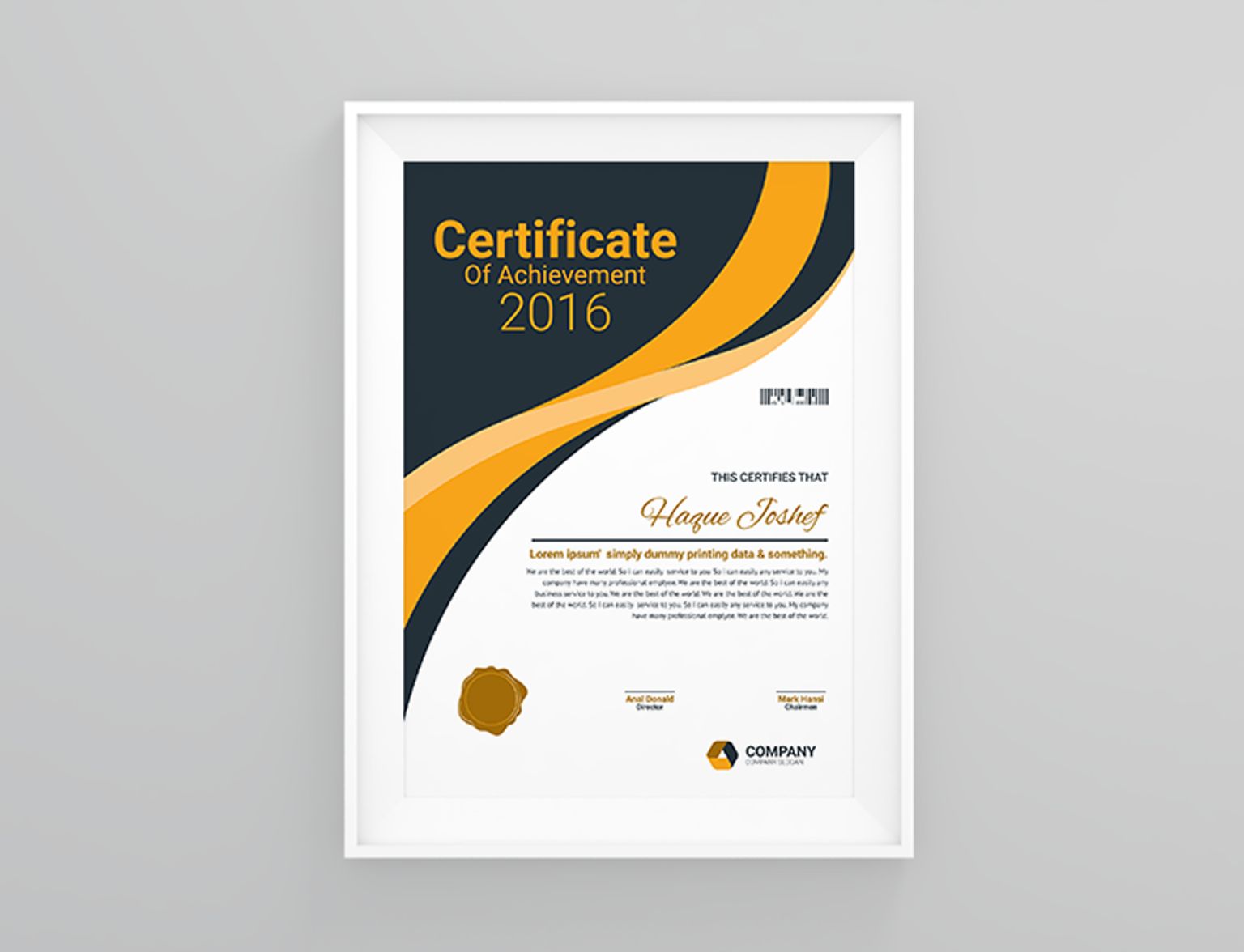 Download Шаблон сертификата "Insurance Company Certificate Template" / Insurance Company Certificate Template - Шаблон сертификата на тему графика achievement award background border certificate coupon diploma engraved engraving frame guilloche multipurpose pantone professional protected rosette secure security paper two