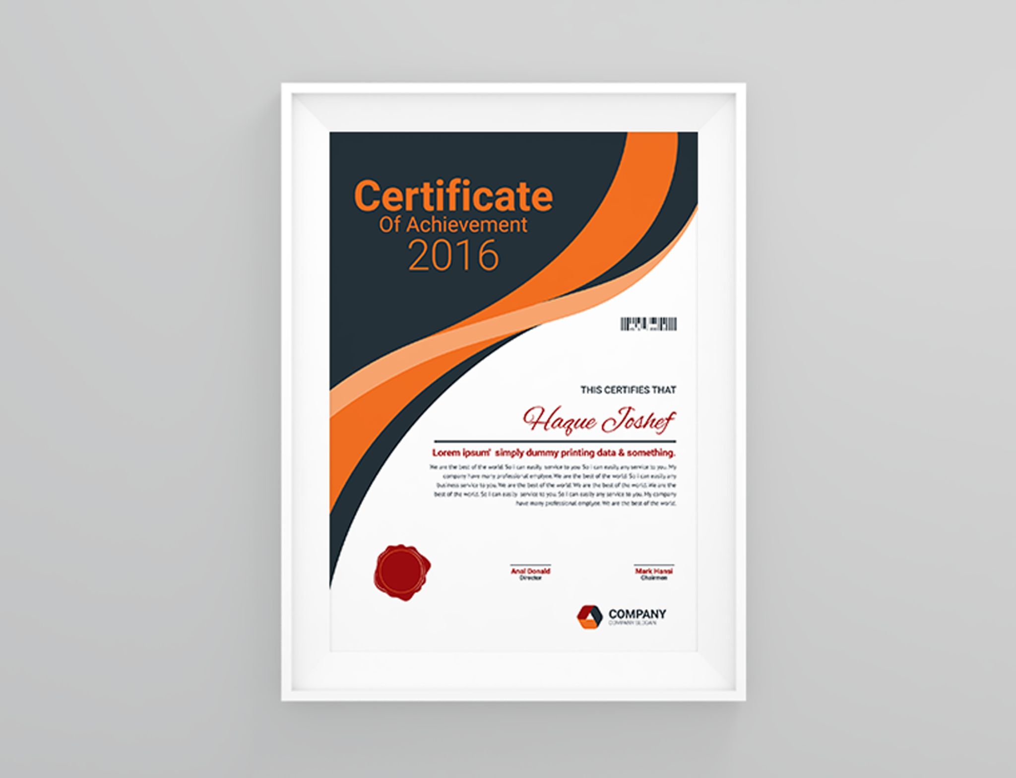 Download Шаблон сертификата "Insurance Company Certificate Template" / Insurance Company Certificate Template - Шаблон сертификата на тему графика achievement award background border certificate coupon diploma engraved engraving frame guilloche multipurpose pantone professional protected rosette secure security paper two