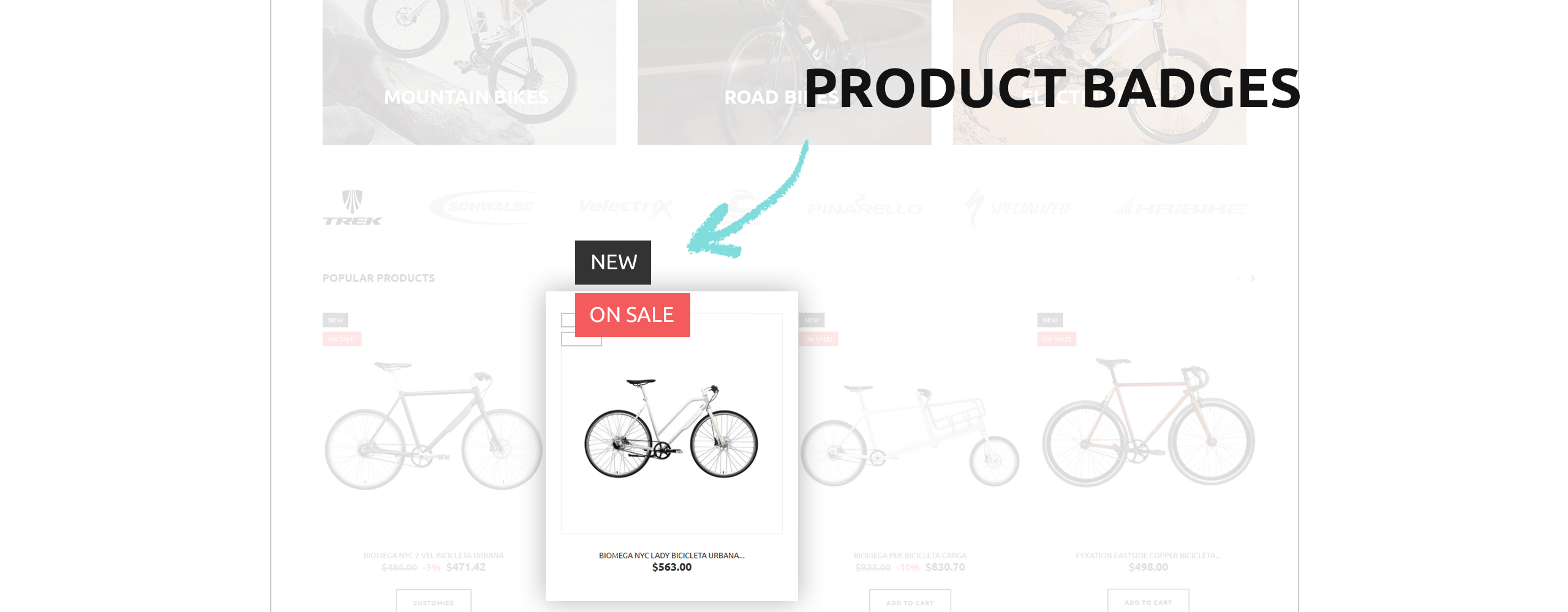 велосипедный магазин prestashop тема