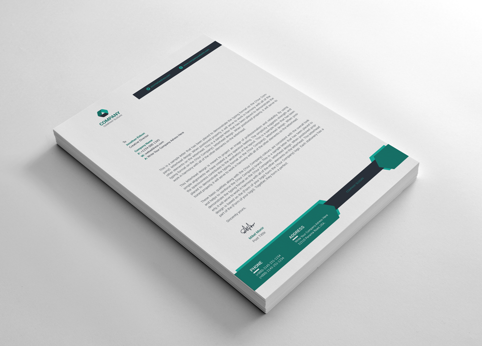 Download Фирменный стиль "Graphic Letterhead - Corporate Identity Template" / Graphic Letterhead - Corporate Identity Template - Фирменный стиль на тему графика black blue both side design business card letterhead creative flyer graphic green landscape letterhead design logo magazine modern official print