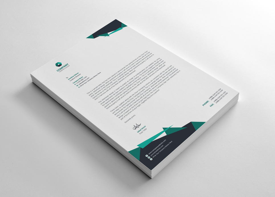 Download Фирменный стиль "Hallmark Letterhead - Corporate Identity Template" / Hallmark Letterhead - Corporate Identity Template - Фирменный стиль на тему графика black blue both side design business card letterhead creative flyer graphic green landscape letterhead design logo magazine modern official print