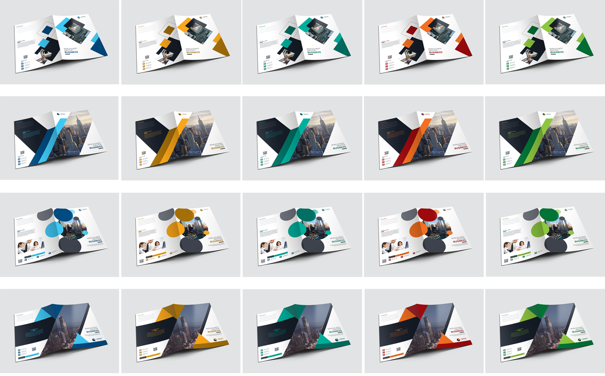 Download 20 складывающихся флаеров / 20 Presentation Folder - Corporate Identity Template - Фирменный стиль на тему графика abstract art artistic blue building computer corporate graph graphic green hi-quality id kit internet logo modern multimedia official photo play