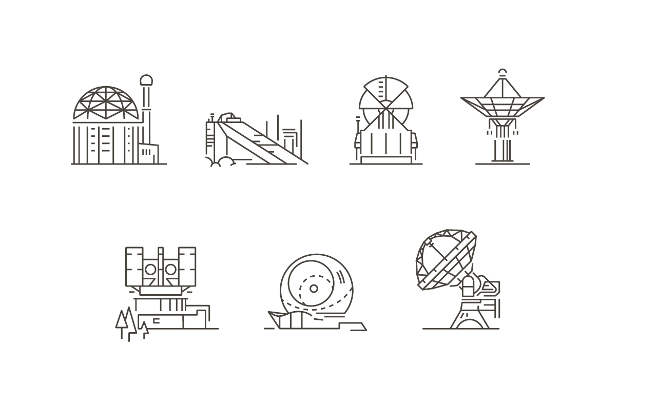 Download Шаблон логотипа "Telescopes and Observatories Logo Template" / Telescopes and Observatories Logo Template - Шаблон логотипа на тему графика astronomy observatories detector galaxy flat icon solar astrophysics comet aliens astronaut universe locate technical telescope astronomic illustration linear line space