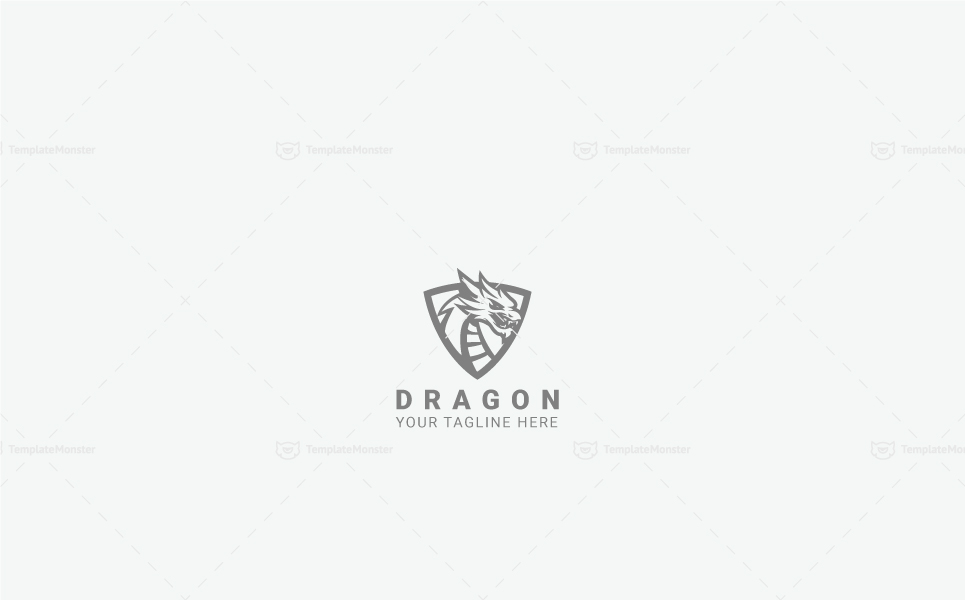 Download Шаблон логотипа "Dragon - Logo Template" / Dragon - Logo Template - Шаблон логотипа на тему графика ancient clan college dragon egaming esports game titles gamers gaming guild jersey legend medieval mobile games monster myth mythological creature
