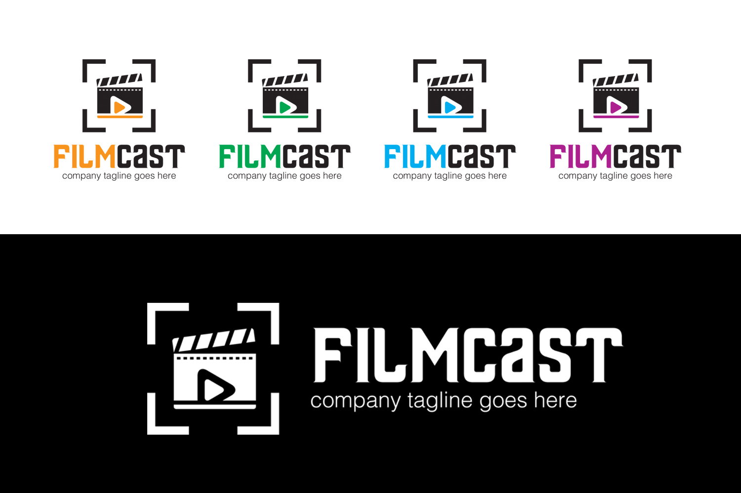 Download Шаблон логотипа "Film & Movie Entertainment - Logo Template" / Film & Movie Entertainment - Logo Template - Шаблон логотипа на тему графика motion logo film studio movie ideas american digital media corporate red play player video stream brand design for best template