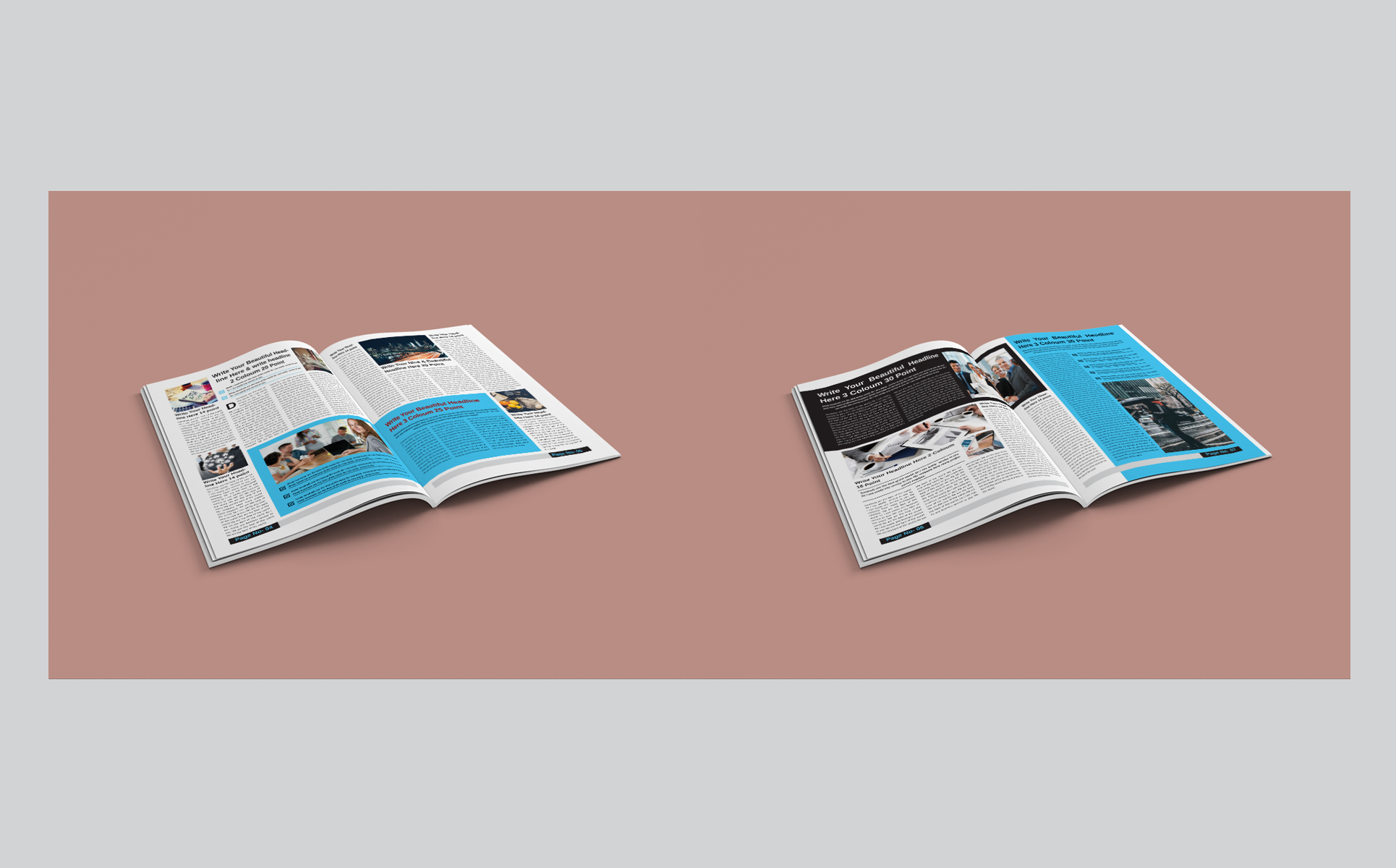 Download Фирменный стиль "12 Page Company Newsletter - Corporate Identity Template" / 12 Page Company Newsletter - Corporate Identity Template - Фирменный стиль на тему графика bulletin business company newsletter corporate indesign indesign newspaper informational journal magazine modern multipage multipurpose news psd publisher template newspaper tabloid