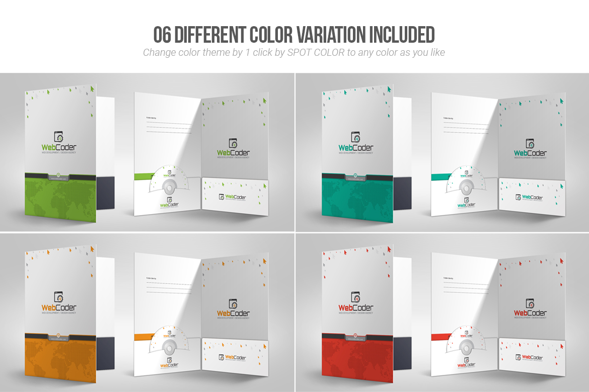 Download Фирменный стиль "Presentation Folder | File Holder - Corporate Identity Template" / Presentation Folder | File Holder - Corporate Identity Template - Фирменный стиль на тему графика presentation folder template file holder paper modern cutting files cut pocket corporate creative customisable office official stationery design a4 document