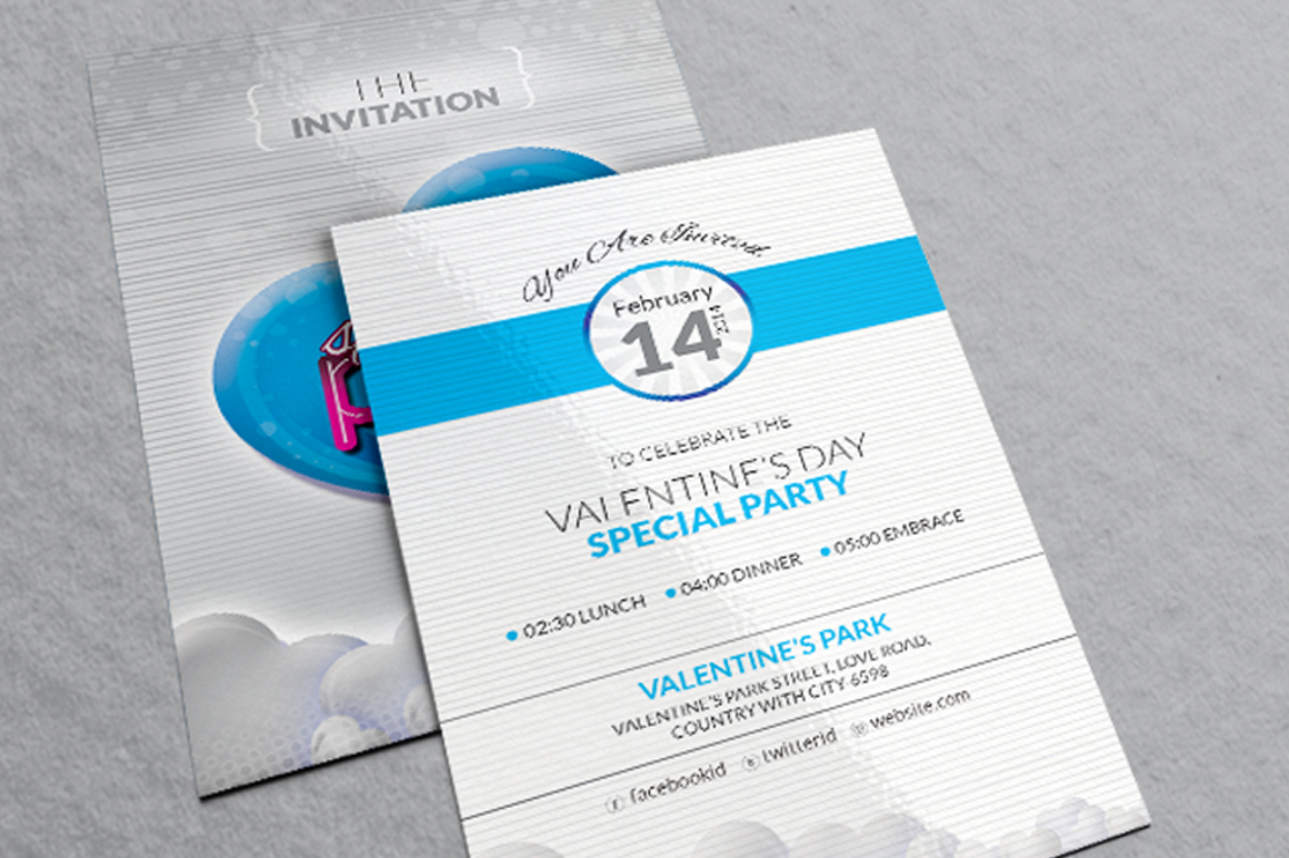 Download Фирменный стиль "Valentine Day-Special Party Invitation Card Design - Corporate Identity Template" / Valentine Day-Special Party Invitation Card Design - Corporate Identity Template - Фирменный стиль на тему графика valentine valentine&amp;acirc;&amp;euro;&amp;trade;s valentines day design feb 14 february 2018 love of lovers 14th party template loveundefined invitation card ticket event