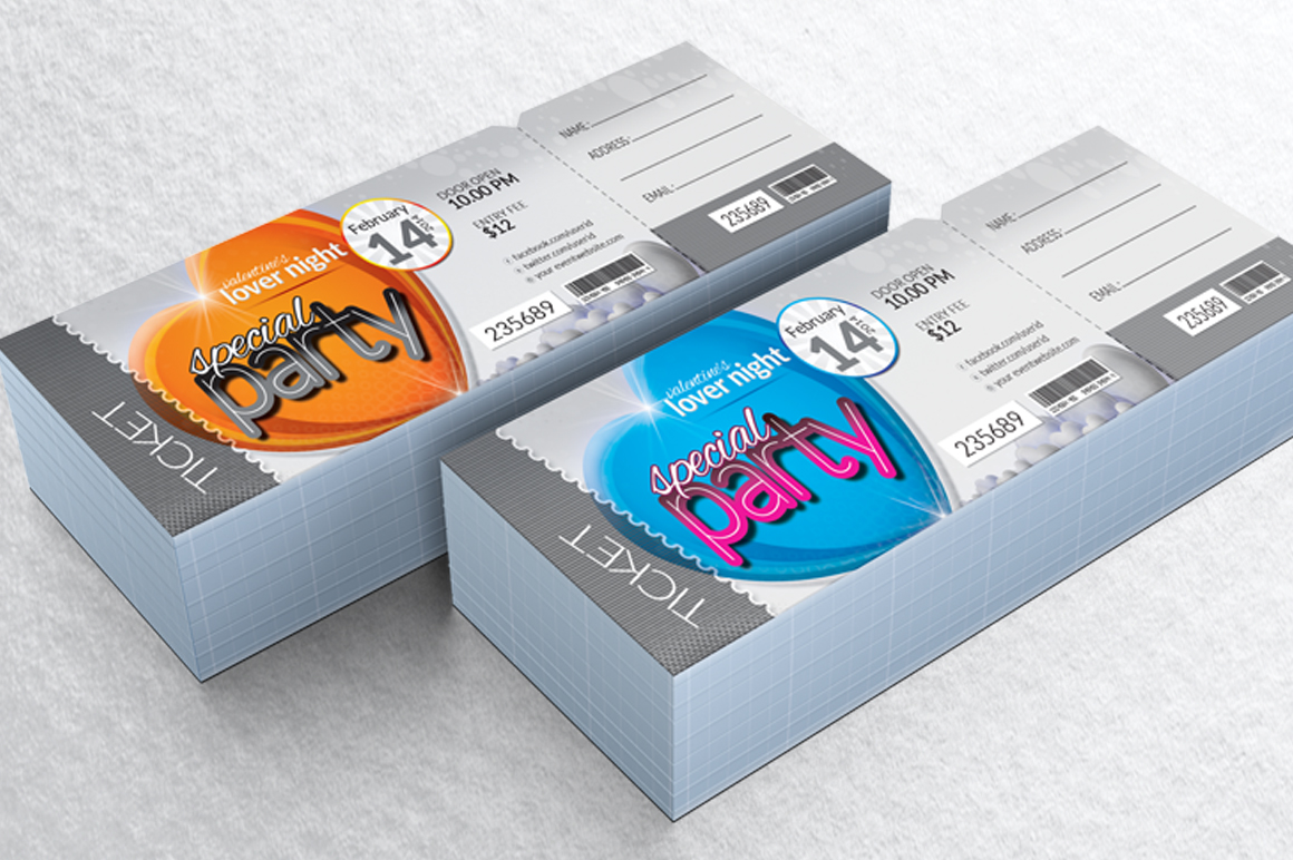 Download Фирменный стиль "Valentines Day Event Special Party Event Ticket 2018" / Valentines Day Event Special Party Event Ticket 2018 - Фирменный стиль на тему графика valentine party day 2018 event ticket vip pass gate venue template multipurpose lottery counter creative psd tickets modern elegant retro