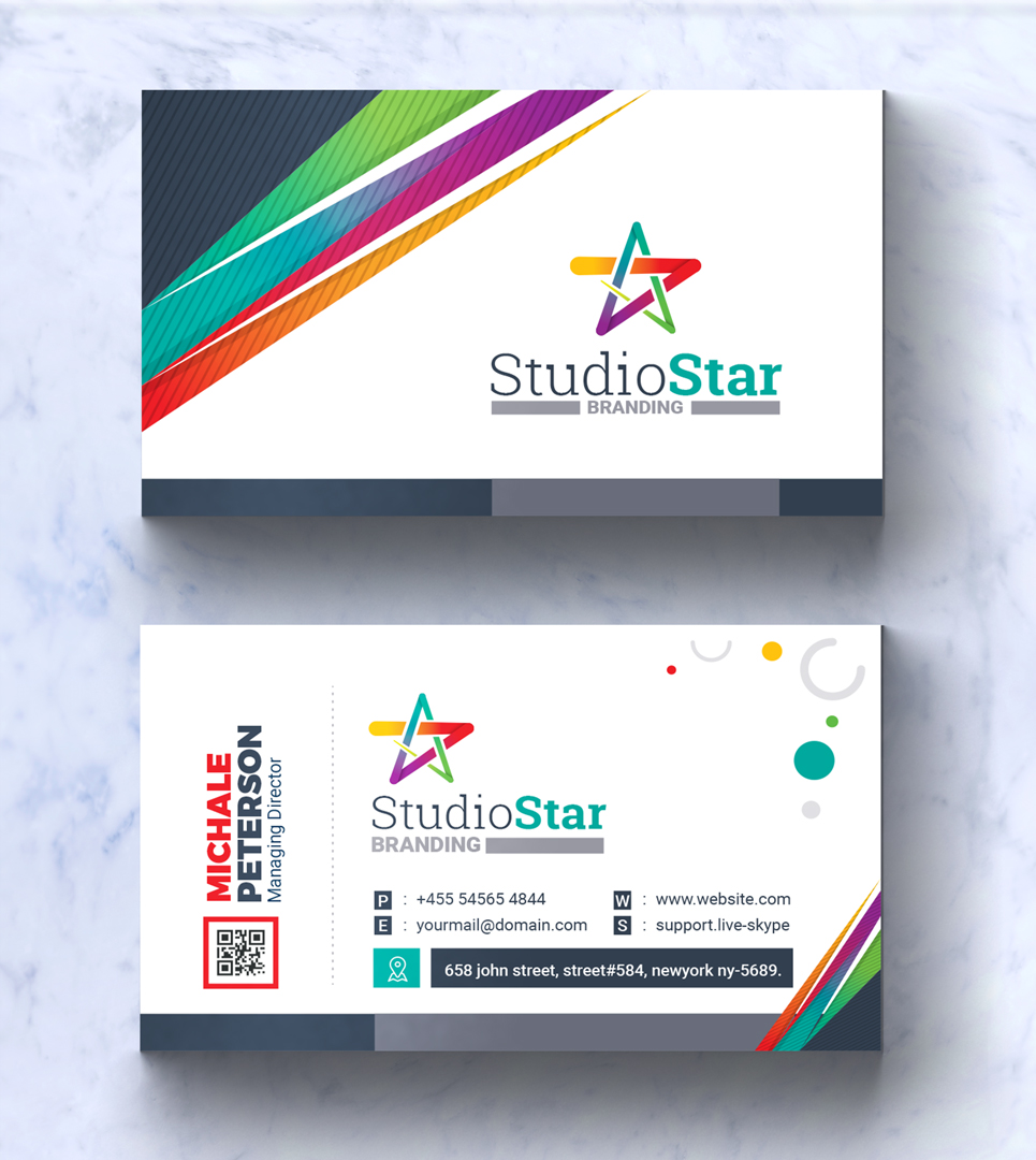 Download Фирменный стиль "Business Card - Corporate Identity Template" / Business Card - Corporate Identity Template - Фирменный стиль на тему графика business card template clean visiting bundle gold corporate creative modern minimal design best branding simple psd editable