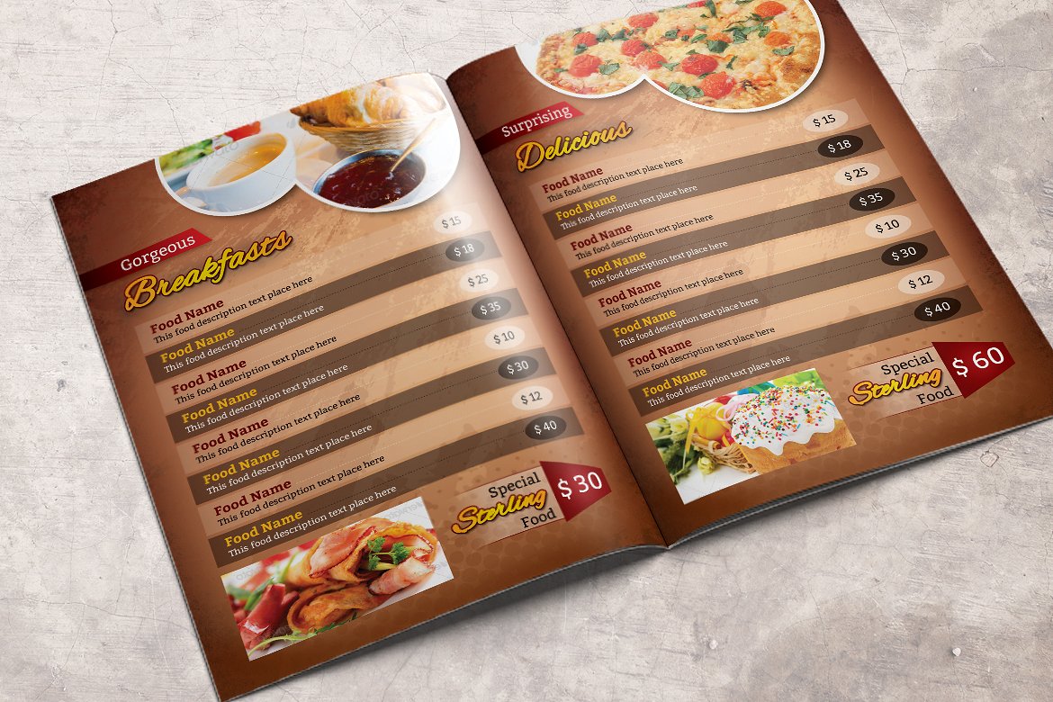 Download Фирменный стиль "Food Menu - Corporate Identity Template" / Food Menu - Corporate Identity Template - Фирменный стиль на тему графика food menu truck package fast restaurant template wedding drinks bar sushi pricing list price wish italian chinese foodundefined