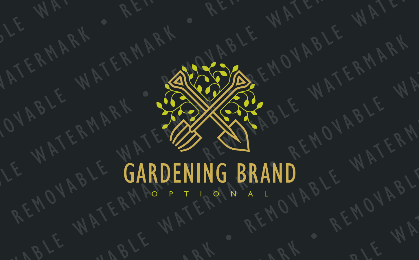 Download Шаблон логотипа "Sustainable Gardening Logo Template" / Sustainable Gardening Logo Template - Шаблон логотипа на тему графика leaf gardening cross tool sustainable farming growing garden shovel harvest flora crop vegetation sprout fertile organic soil logo design template