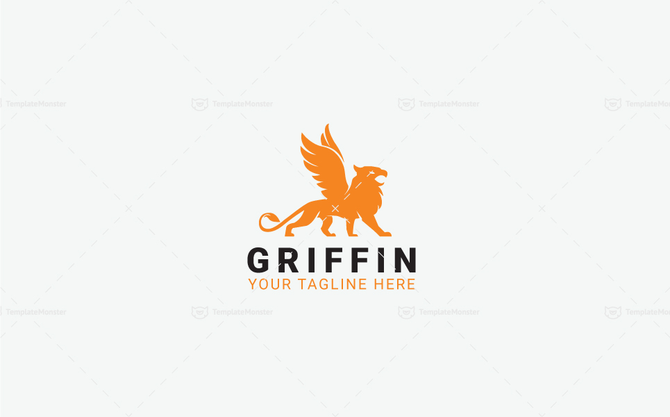 Download Шаблон логотипа "Griffin Logo Template" / Griffin Logo Template - Шаблон логотипа на тему графика animal black business classic clean eagle elegant financial gryphon hotel icon king lawyer legal lion logo logotype luxury management mascot