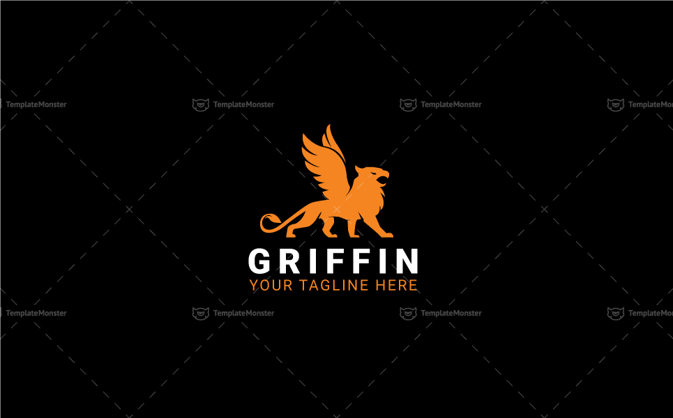 Download Шаблон логотипа "Griffin Logo Template" / Griffin Logo Template - Шаблон логотипа на тему графика animal black business classic clean eagle elegant financial gryphon hotel icon king lawyer legal lion logo logotype luxury management mascot