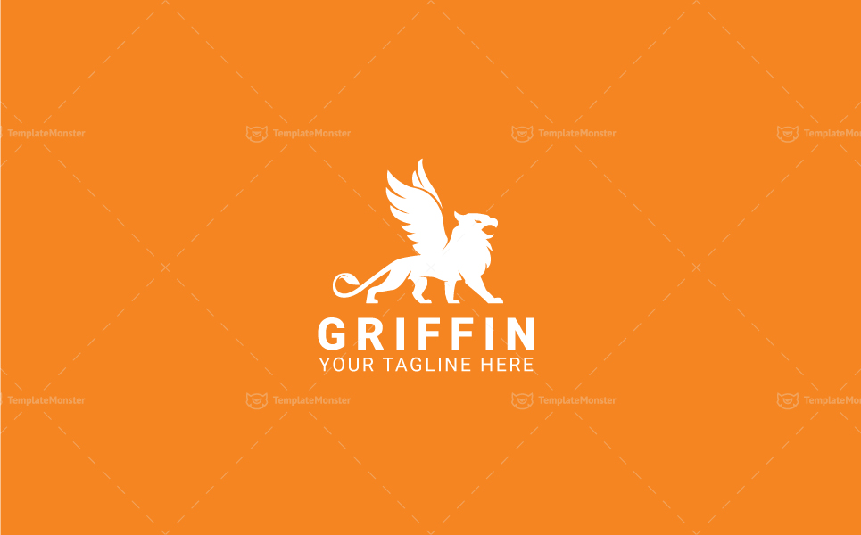 Download Шаблон логотипа "Griffin Logo Template" / Griffin Logo Template - Шаблон логотипа на тему графика animal black business classic clean eagle elegant financial gryphon hotel icon king lawyer legal lion logo logotype luxury management mascot