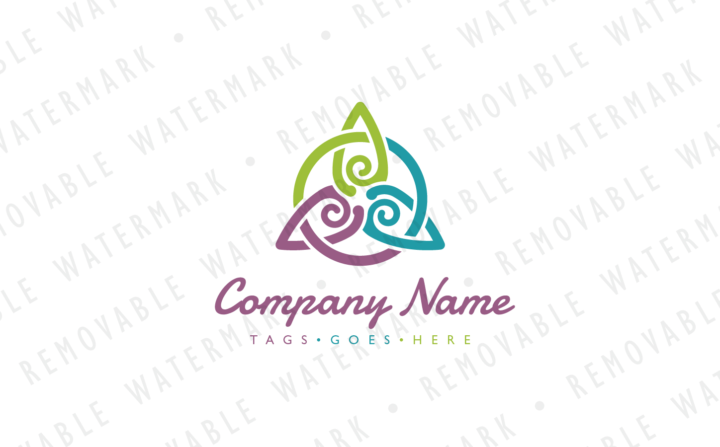 Download Шаблон логотипа "Yoga & Spa Transformation - Logo Template" / Yoga & Spa Transformation - Logo Template - Шаблон логотипа на тему графика circle natural spa yoga body transformation abstract flower triangle element mind focus meditation bond spirit hindu triquetra logo design template