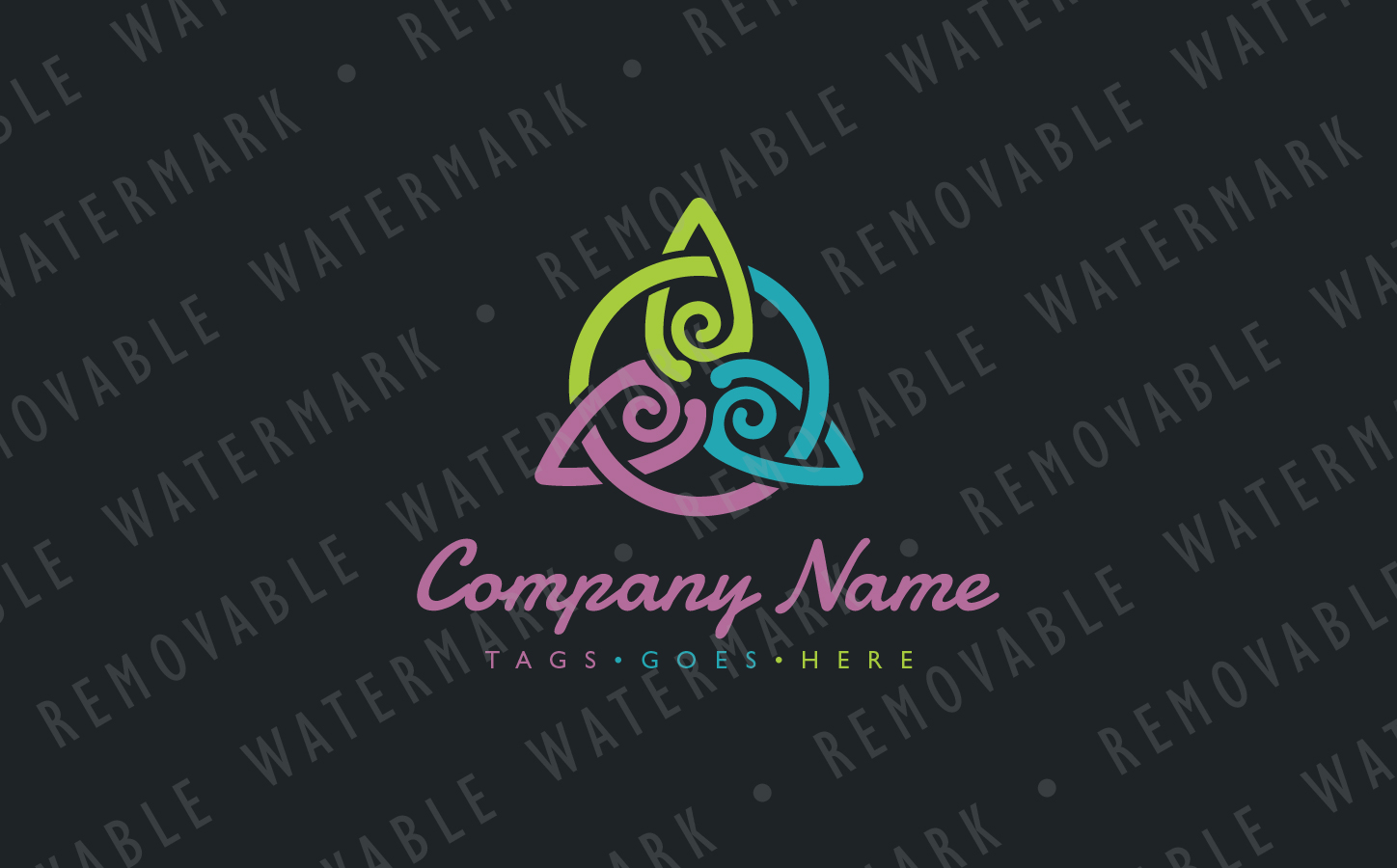 Download Шаблон логотипа "Yoga & Spa Transformation - Logo Template" / Yoga & Spa Transformation - Logo Template - Шаблон логотипа на тему графика circle natural spa yoga body transformation abstract flower triangle element mind focus meditation bond spirit hindu triquetra logo design template