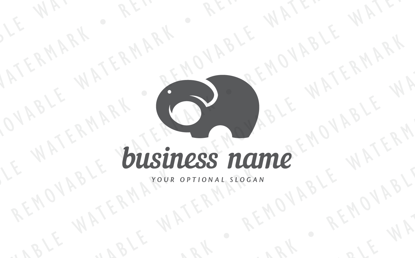 Download Шаблон логотипа "Social Elephant Logo Template" / Social Elephant Logo Template - Шаблон логотипа на тему графика animal simple social chat speech talk elephant wisdom india fat forum consulting speak debate discussion memory communication logo design template