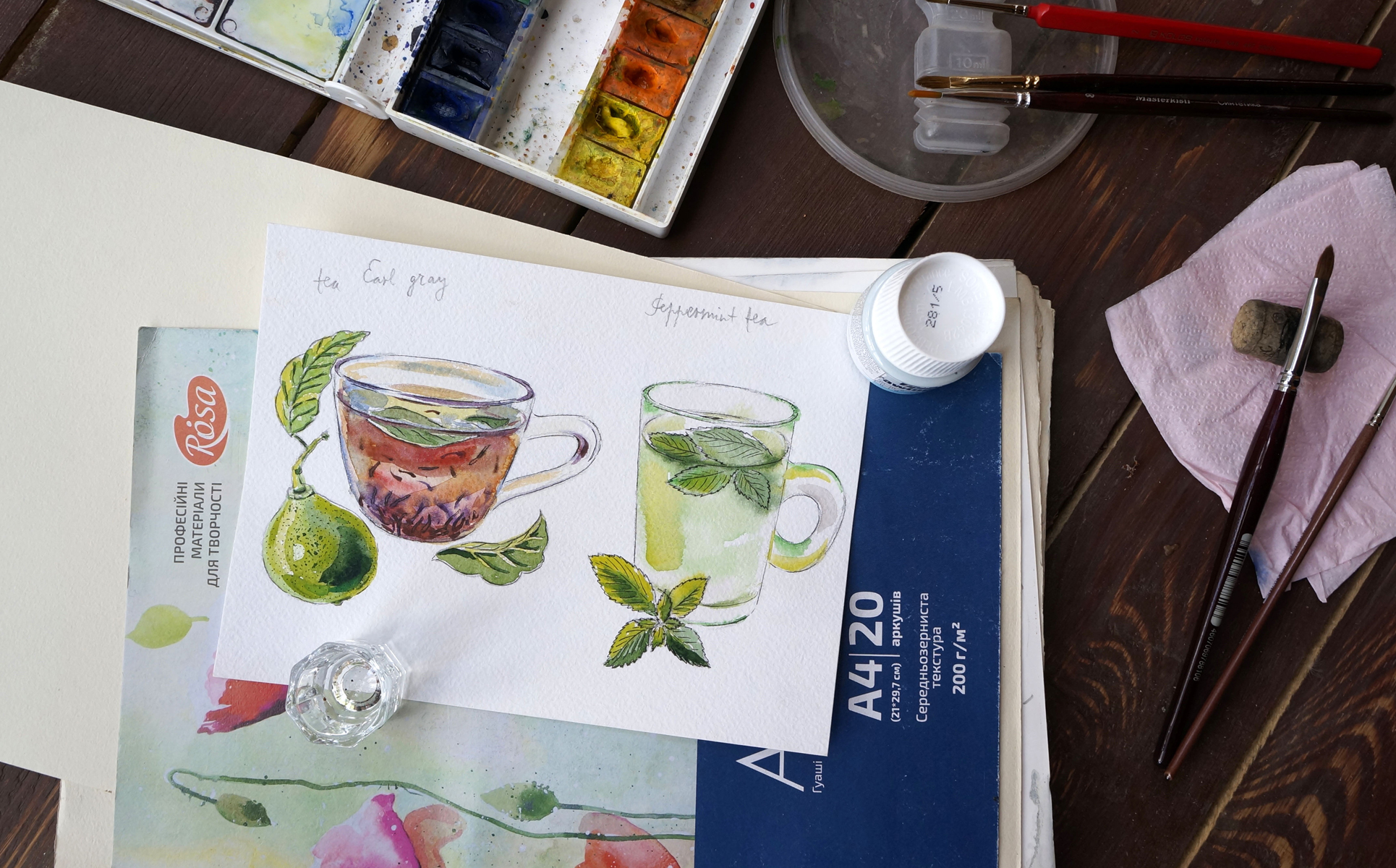 Download Иллюстрация "Watercolor tea - 2 vector set - Illustration" / Watercolor tea - 2 vector set - Illustration - Иллюстрация на тему графика watercolor vector tea elderflower green pue&amp;#039;rh rose bud darjeeling earl grey bergamot cinnamon apple fruit passion soursop basil eucalyptus pepper