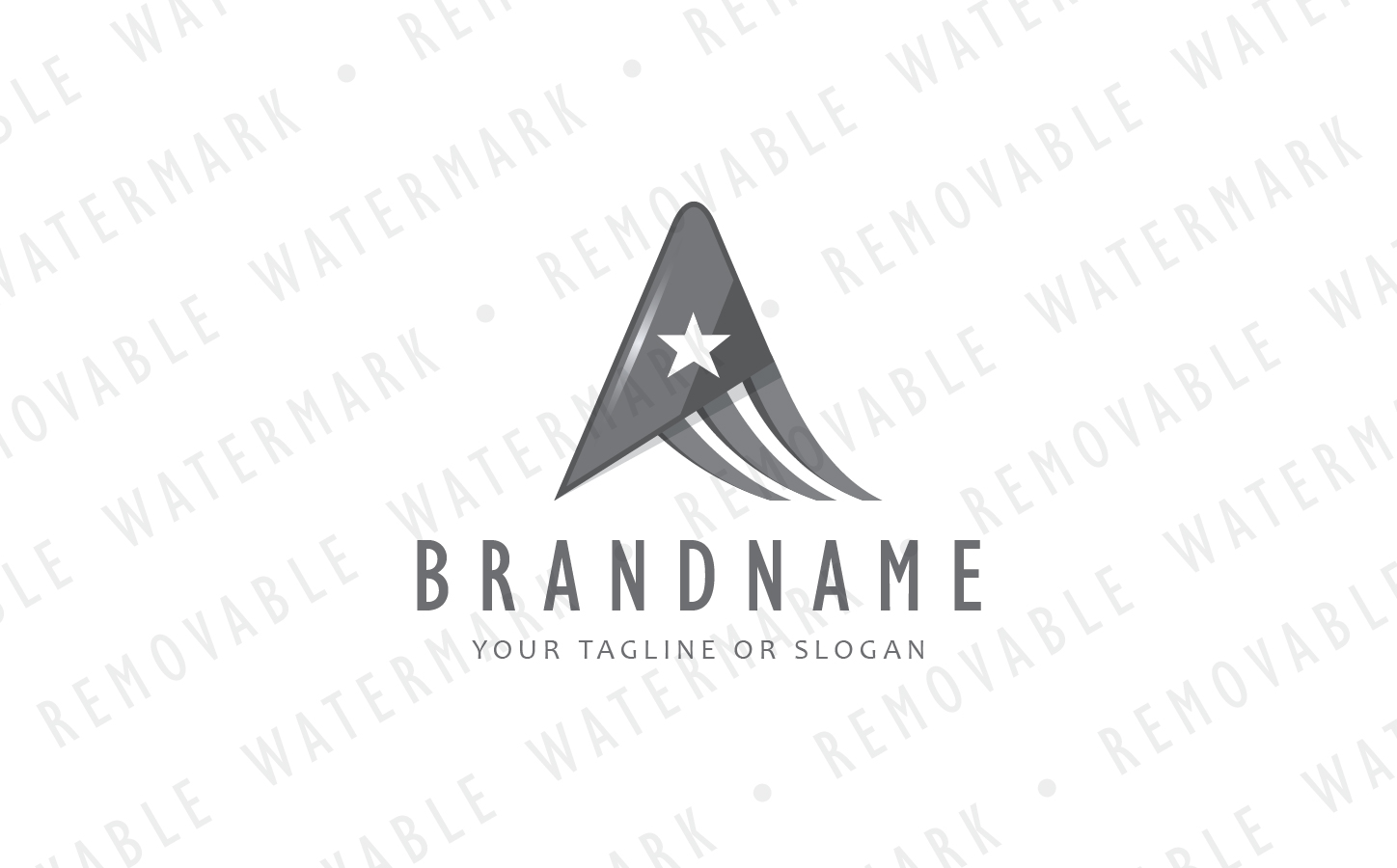 Download Шаблон логотипа "A Abstract America Star Logo Template" / A Abstract America Star Logo Template - Шаблон логотипа на тему графика america letter a sharp flag usa arrow movement star abstract luxury triangle strip three wire stripe shard logo design template