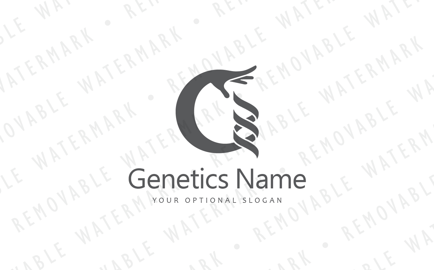 Download Шаблон логотипа "G Genetics Logo Template" / G Genetics Logo Template - Шаблон логотипа на тему графика science chemistry hand dna genetics helix letter g healing manipulation research medicine modification innovation lab human biotechnology logo design template
