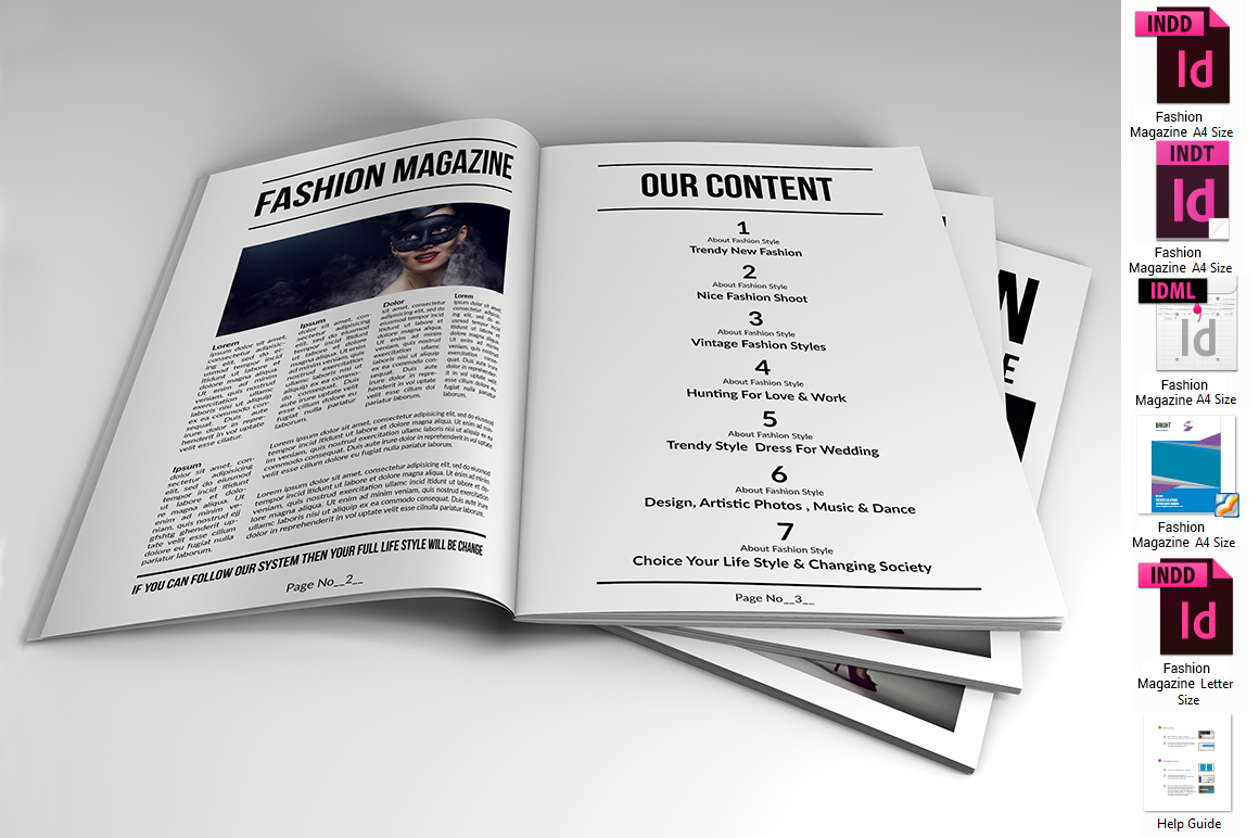 Download Фирменный стиль "Trendy Fashion Magazine - Corporate Identity Template" / Trendy Fashion Magazine - Corporate Identity Template - Фирменный стиль на тему графика a4 report brochure business catalog template catalogue clean corporate creative customizable design graphic infographic layout modern product professional project magazine