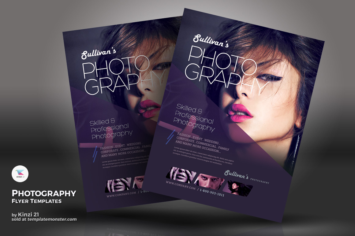 Template 20 : Photography Flyer PSD Template Website  Brobst With Free Photography Flyer Templates Psd