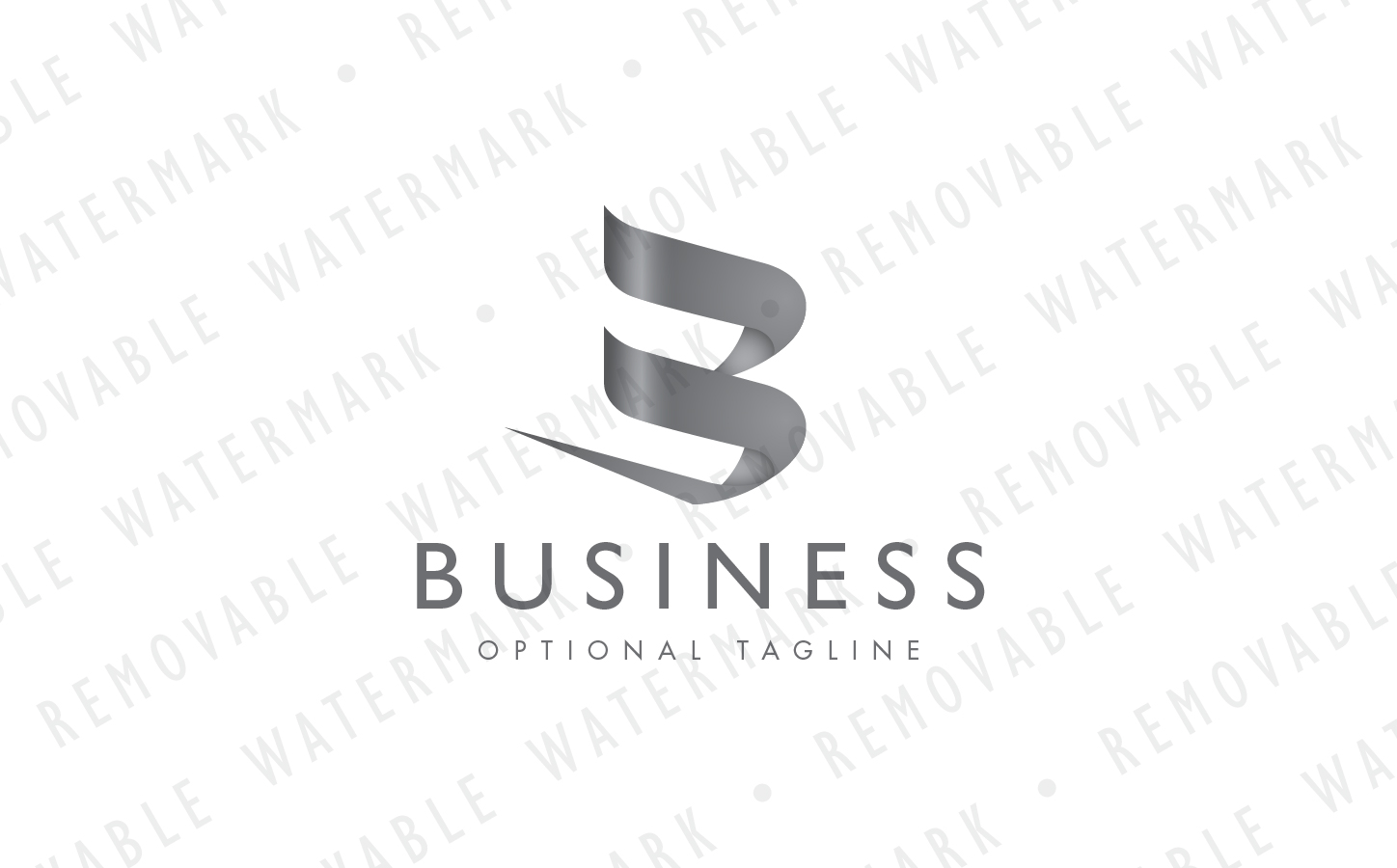 Download Шаблон логотипа "B Abstract Ribbon Logo Template" / B Abstract Ribbon Logo Template - Шаблон логотипа на тему графика simple blue elegant wave sharp letter b bold abstract ribbon paper wrap fold needle origami logo design template art stylized