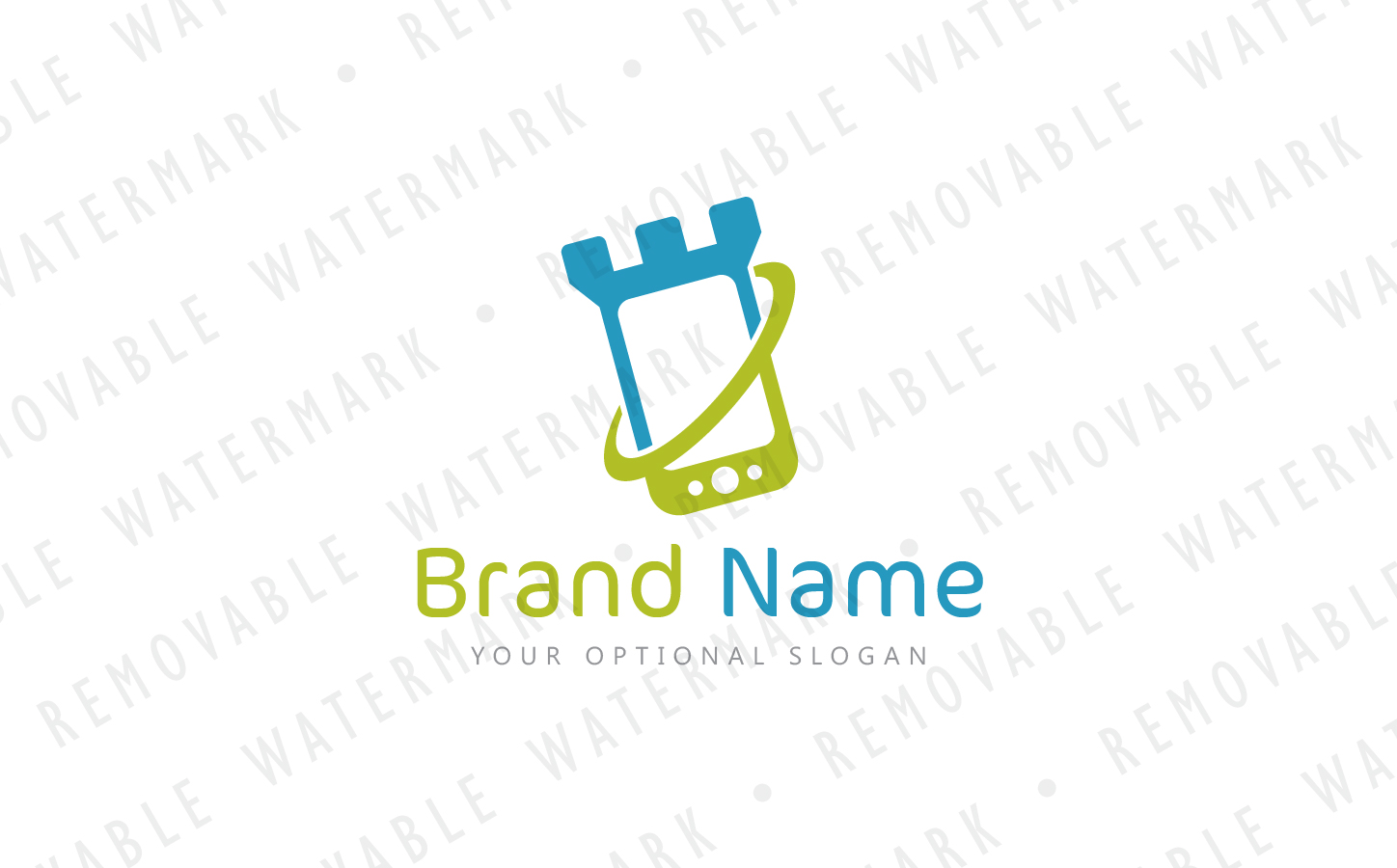 Download Шаблон логотипа "Mobile Security Watchtower Logo Template" / Mobile Security Watchtower Logo Template - Шаблон логотипа на тему графика mobile phone data media security safe protection virus shield recovery defense monitoring wall tablet display device watchtower logo design template